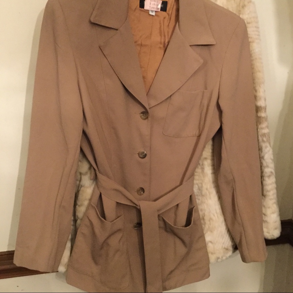 Montage Polyester Jacket 12 Vintage w Belt